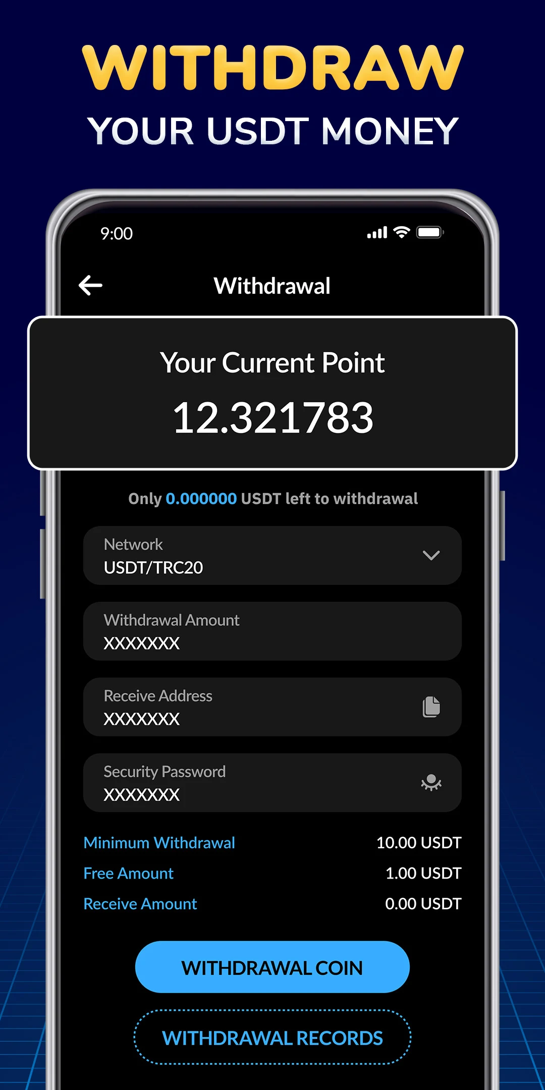 USDT Mining, Crypto USDT Miner screenshot